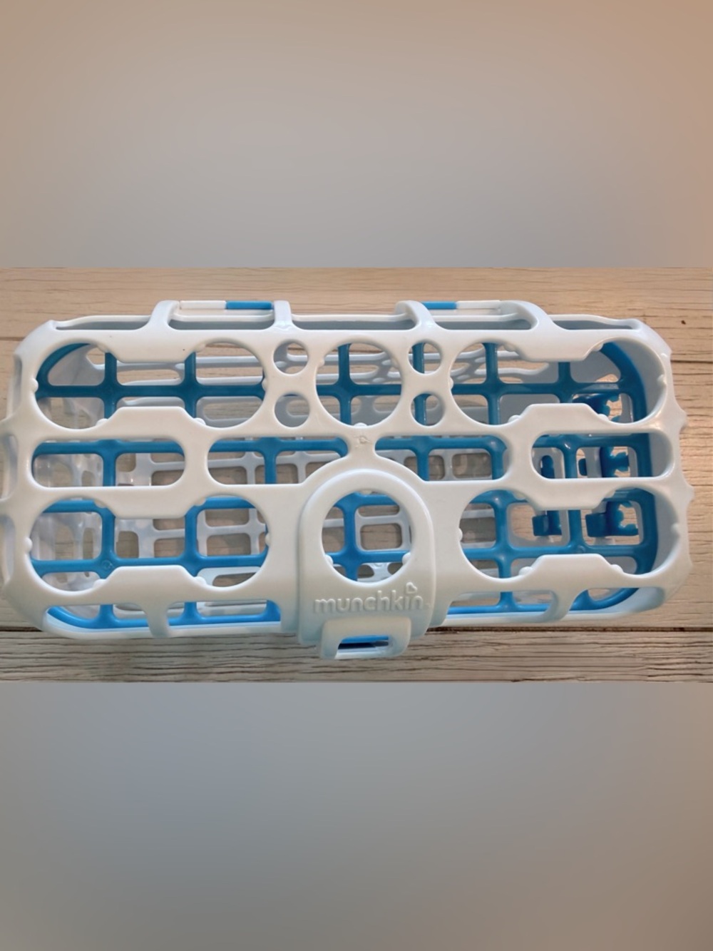 Munchkin White and Blue Bottle & Accessory Dishwasher Basket